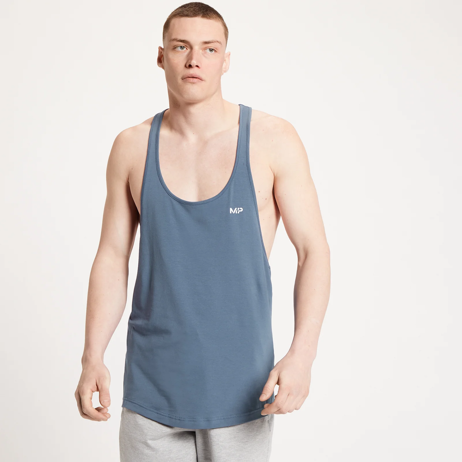 MP Men's Form Stringer Vest - muška majica bez rukava - čeličnoplava - XXS Slika 1