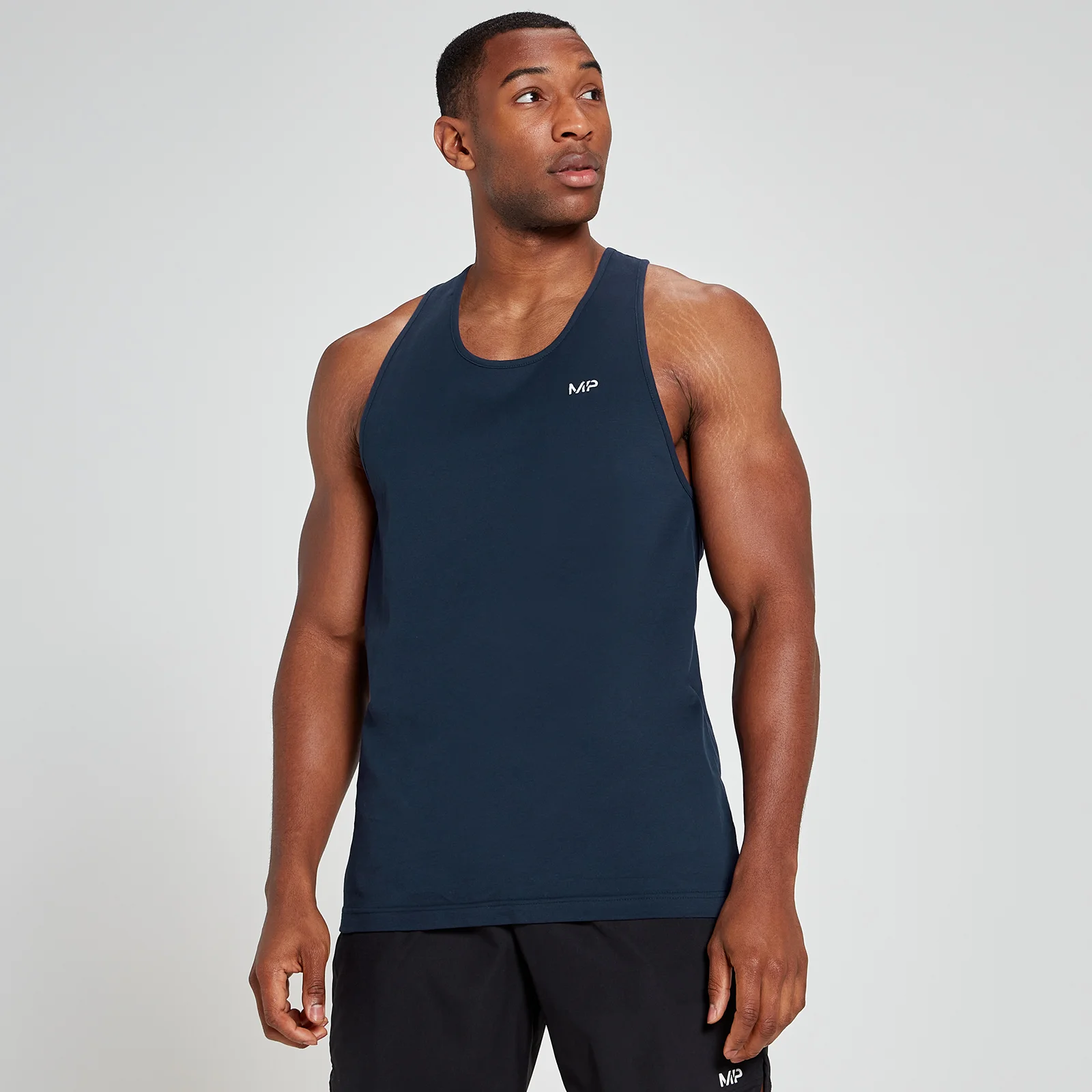 MP Men's Stringer Vest - muška majica sa širokim otvorima za ruke - teget - XXS Slika 1