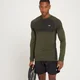 MP Men's Essential Seamless Long Sleeve Top - muška majica sa dugim rukavima - tamnomaslinasti melanž