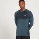 MP Men's Essential Seamless Long Sleeve Top - muška majica sa dugim rukavima - ledenoplavi melanž