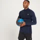 MP Men's Essential Seamless 1/4 Zip Top - muška majica dugih rukava sa rajsferšlusom - tamnoplavi melanž