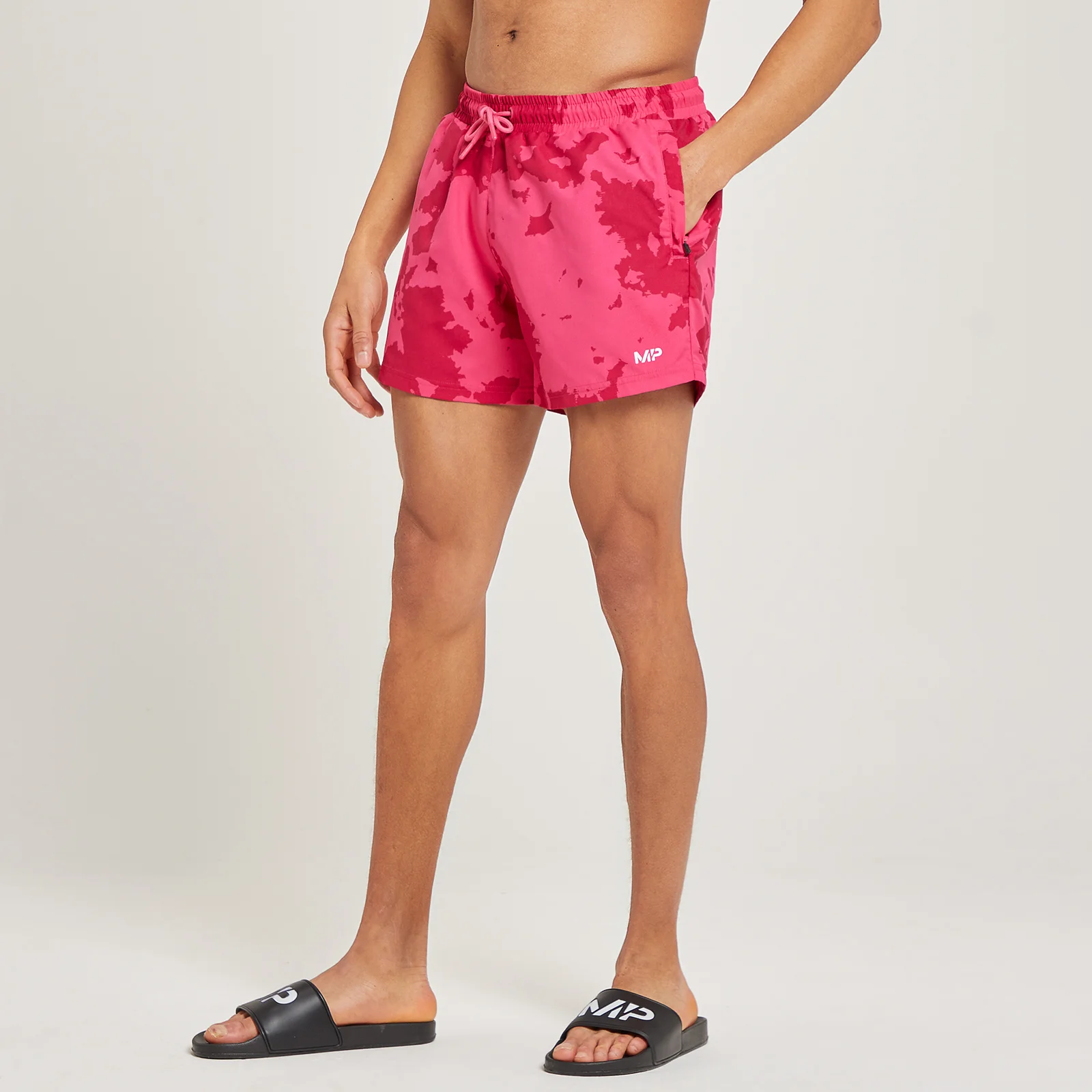 MP Men's Atlantic Printed Swim Shorts - muški šorts za kupanje - magenta - XXS Slika 1
