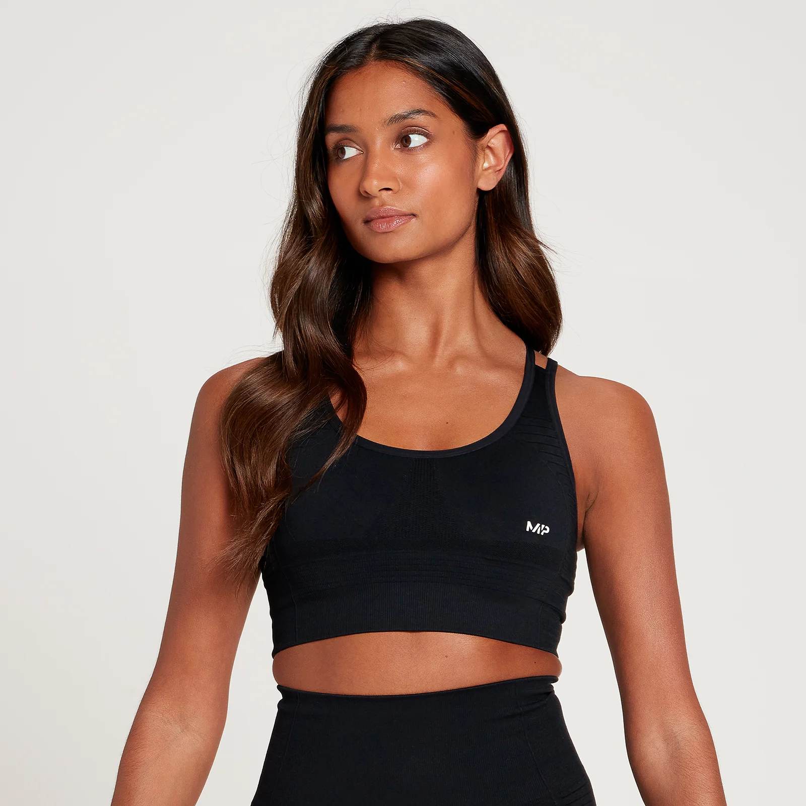 MP Women's Tempo Seamless Sports Bra - ženski sportski grudnjak - crni - XXS Slika 1