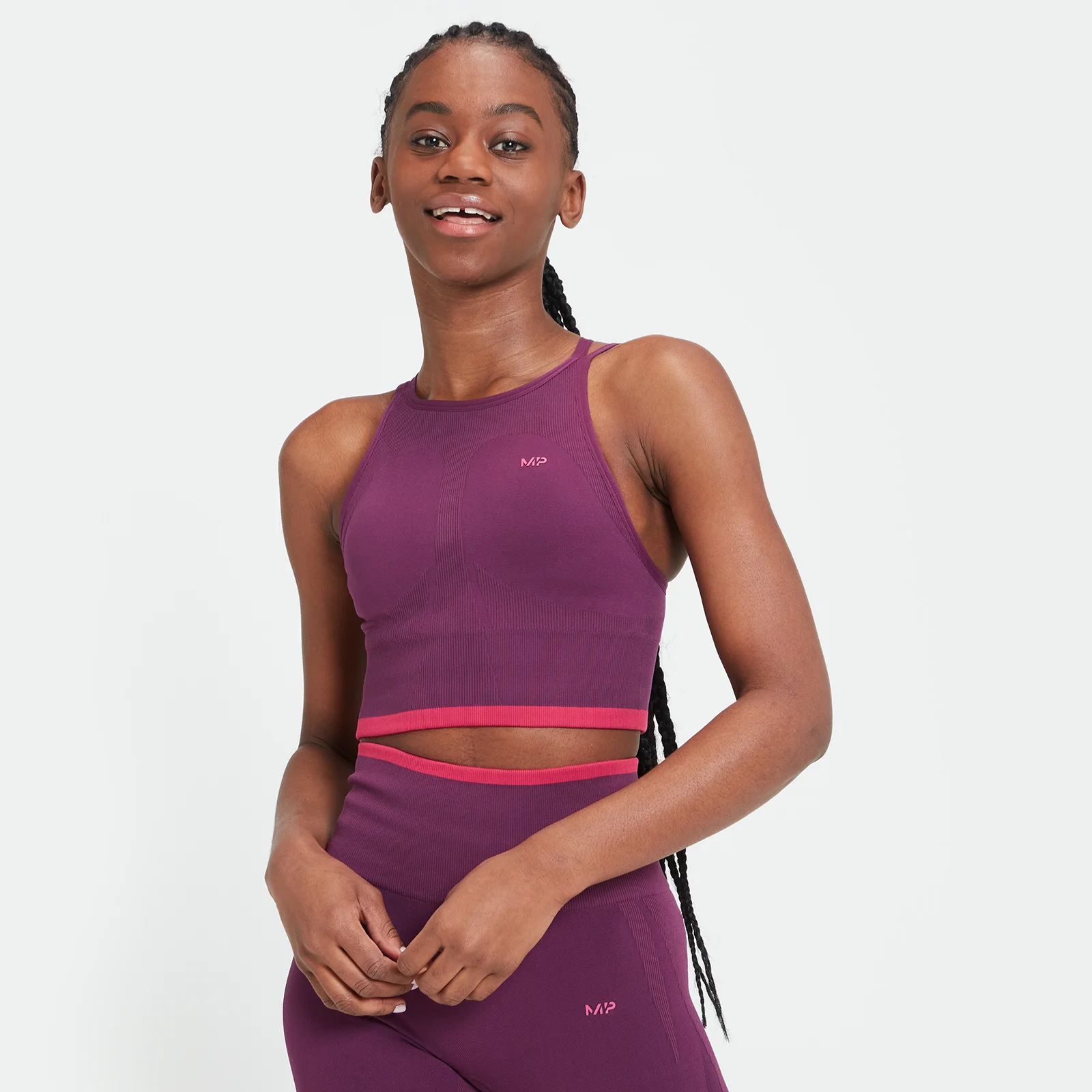 MP Women's Adapt Seamless Sports Bra - ženski grudnjak - tamnoljubičasti - XXS Slika 1