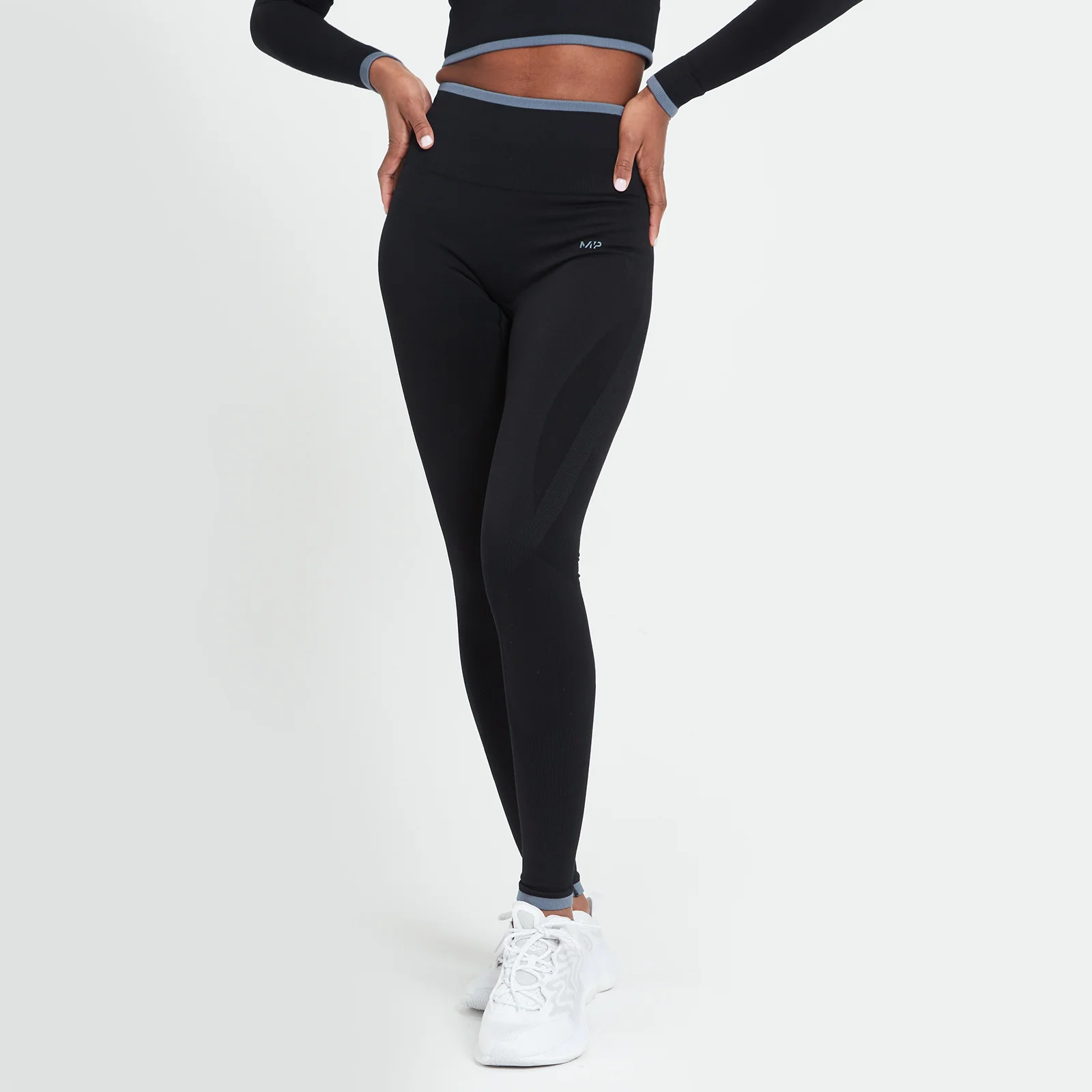 MP Women's Adapt Seamless Leggings - ženske helanke - crne - XXS Slika 1