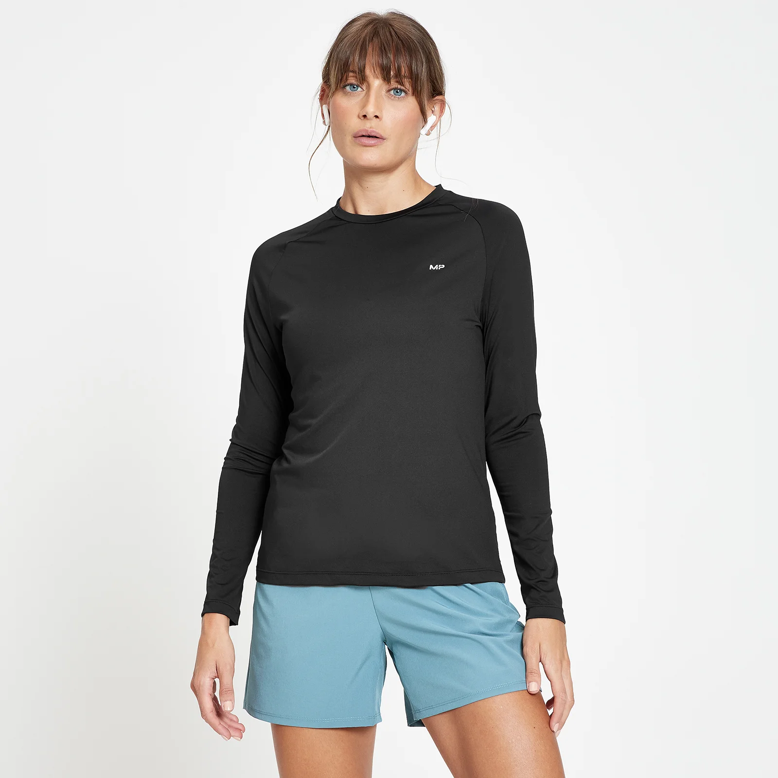 MP Women's Run Life Training Long Sleeve T-Shirt - ženska majica sa dugim rukavima - crna/ bela - XXS Slika 1