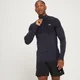 MP Men's Essential Seamless 1/4 Zip Top - muška majica dugih rukava sa rajsferšlusom - crni melanž
