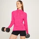 MP Women's Performance Training 1/4 Zip Top - ženska majica dugih rukava s rajsferšlusom - ljubičasto-beli melanž