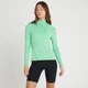 MP Women's Performance Training 1/4 Zip Top - ženska majica dugih rukava sa rajsferšlusom - ledenozeleno-beli melanž