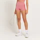 MP Women's Curve High Waisted Booty Shorts - ženski šorts - crveni melanž