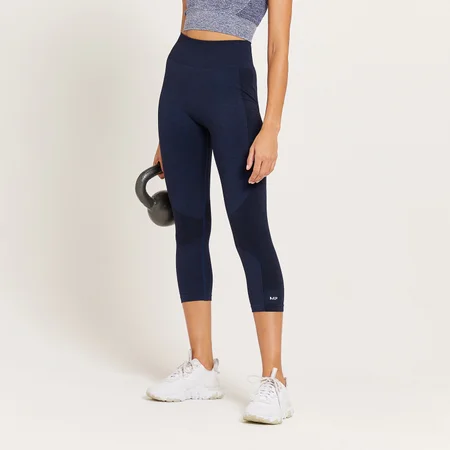 MP Women's Curve High Waisted 3/4 Leggings - ženske 3/4 helanke - tamnoplavi melanž