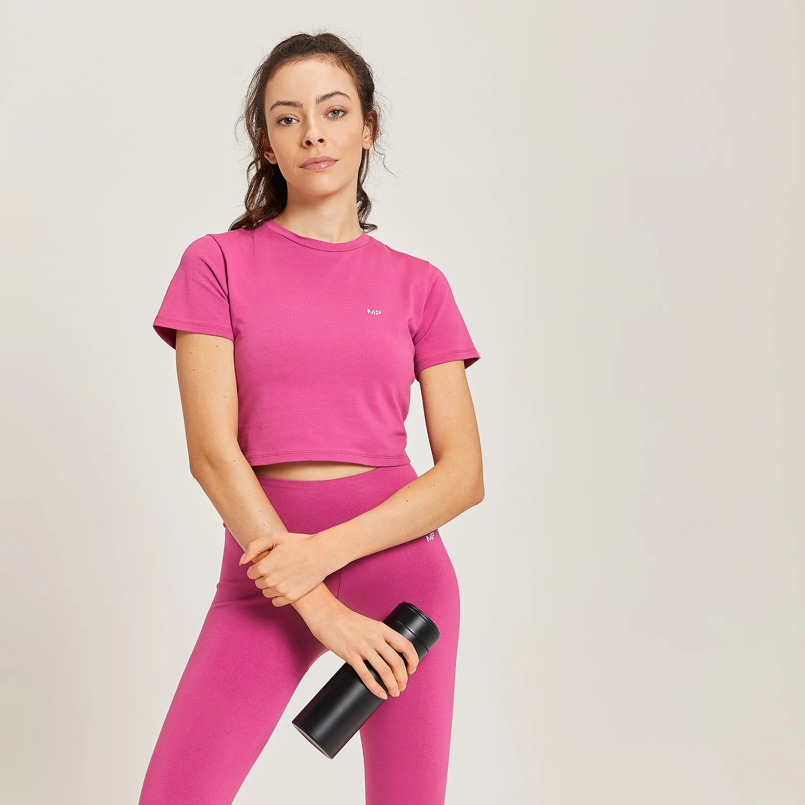 MP Women's Essential Body Fit Crop T-Shirt - ženska kratka majica - tamnocrvena - XXS Slika 1