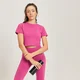 MP Women's Essential Body Fit Crop T-Shirt - ženska kratka majica - tamnocrvena