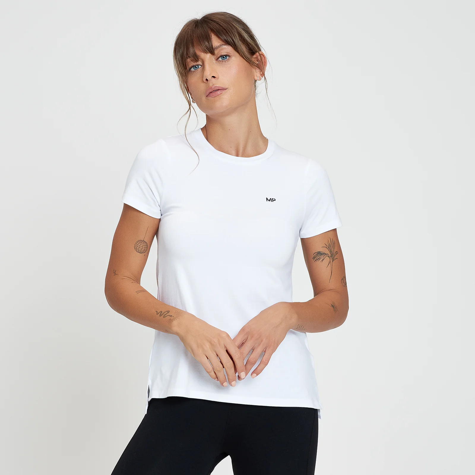 MP Women's Composure Longline Short Sleeve Top - ženska majica sa kratkim rukavima - bela - XXS Slika 1