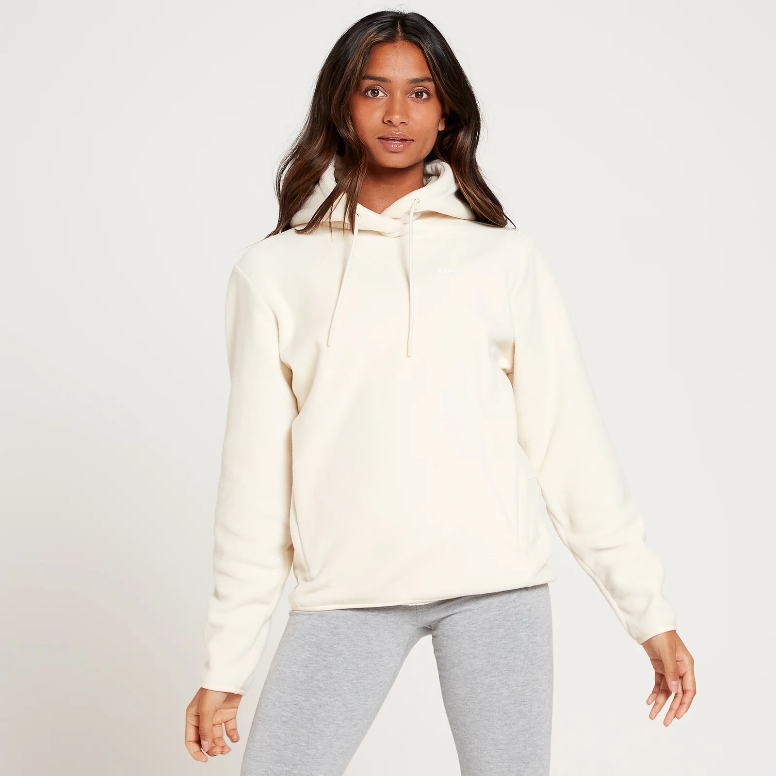 MP Women's Essential Fleece Overhead Hoodie - ženska dukserica od flisa - sivobež - XXS Slika 1