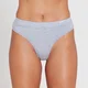 MP Women's Cotton Thong - ženske tange - sivi melanž