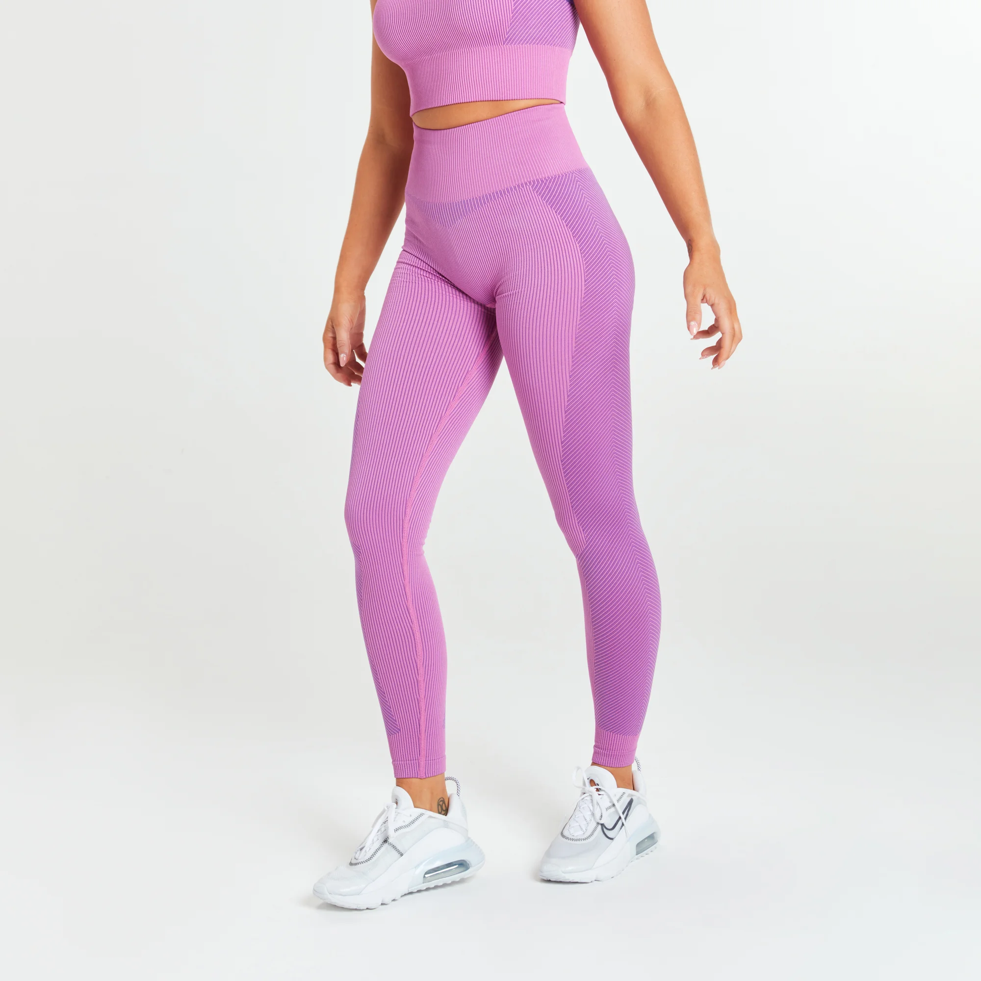 MP X Sinead Rib Seamless Leggings - helanke - ružičaste - XXS Slika 1