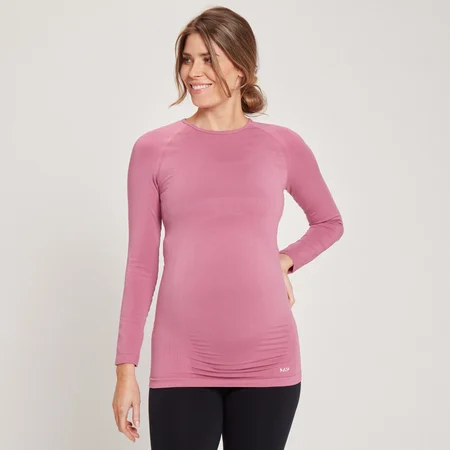 MP Women's Maternity Seamless Long Sleeve T-Shirt - majica za trudnice sa dugim rukavima - ljubičasta