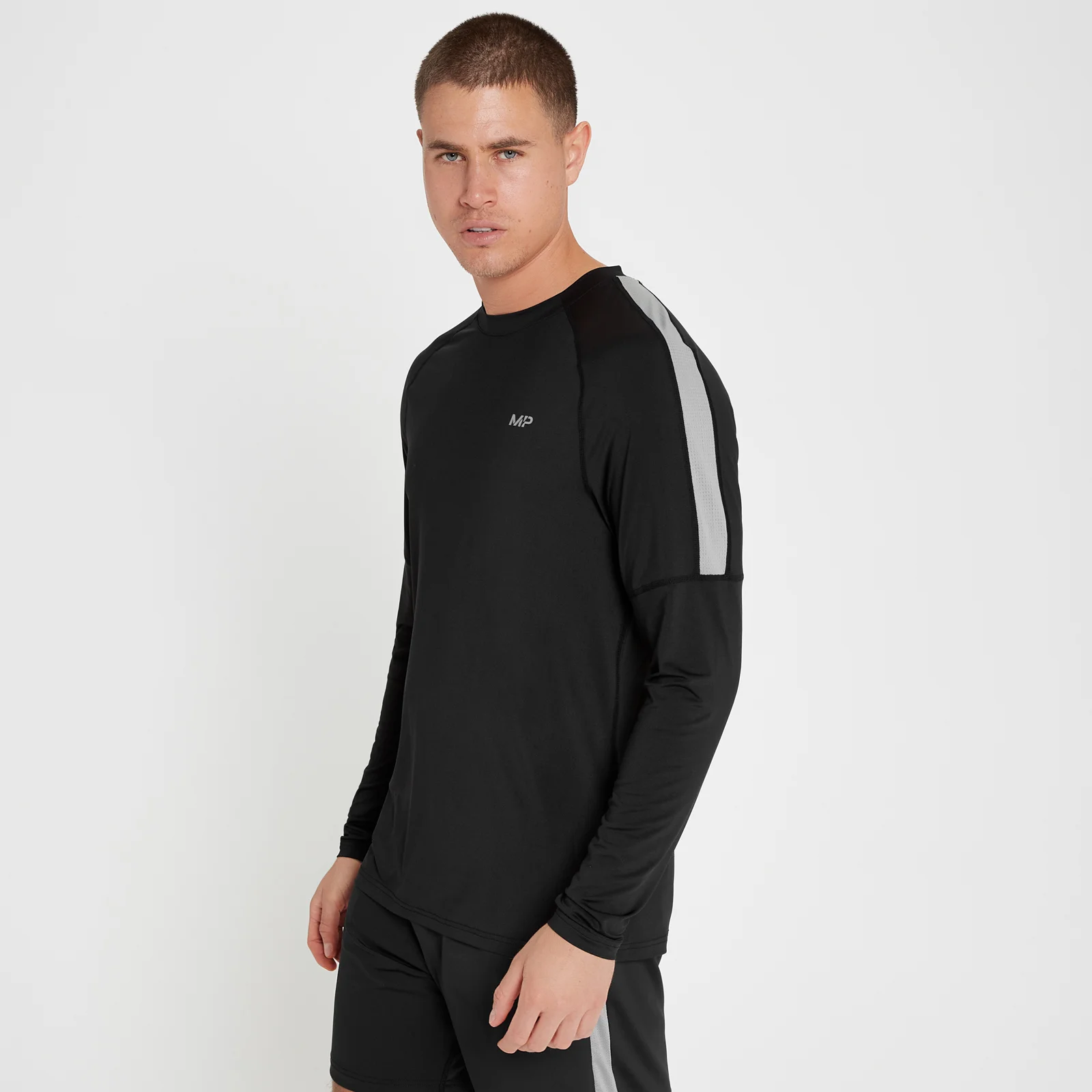 MP Men's Tempo Long Sleeve Top - muška majica sa dugim rukavima - crna - XXS Slika 1