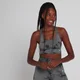MP Women's Shape Seamless Ultra Sports Bra - ženski sportski grudnjak - crni „tie dye“