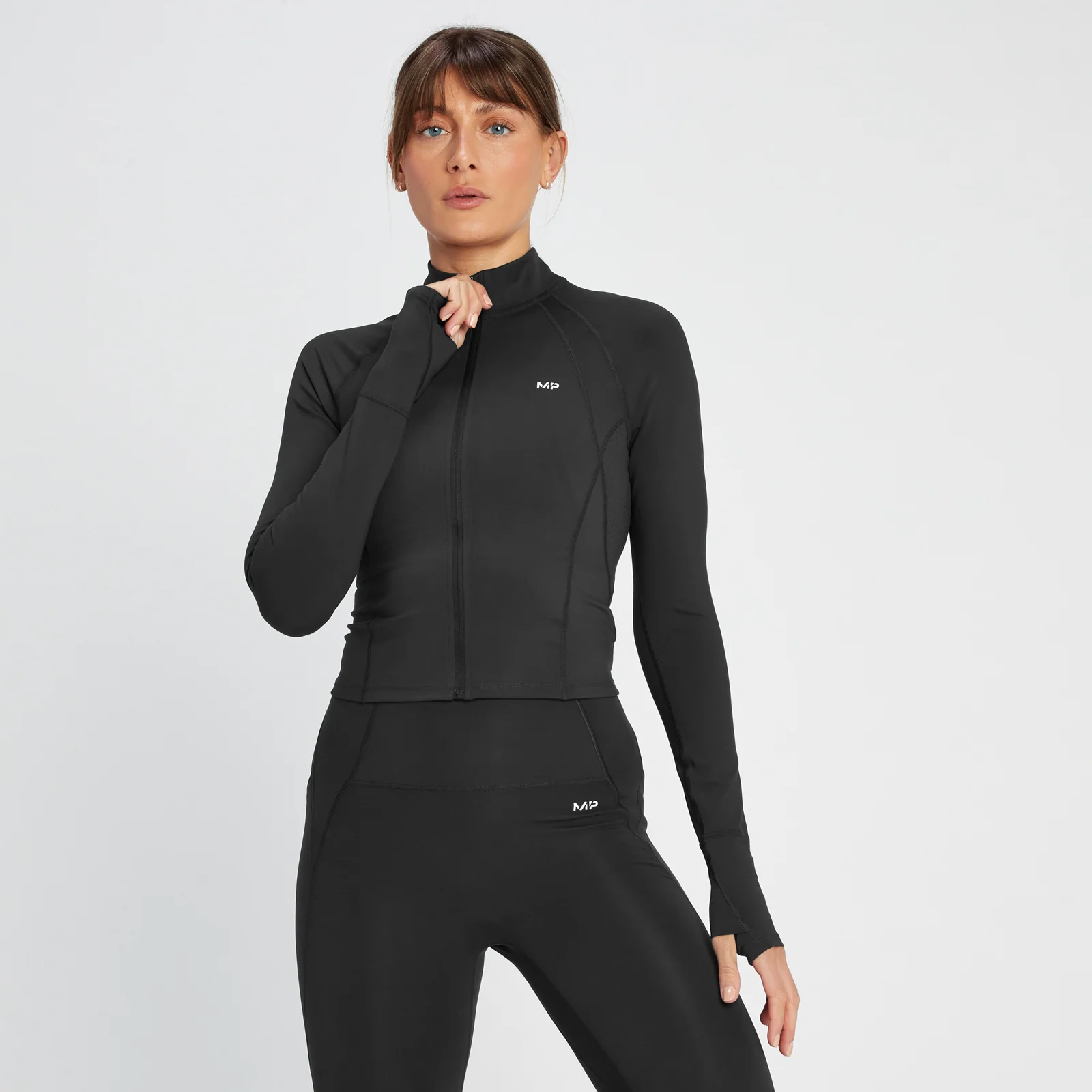 MP Women's Tempo Ultra Crop Jacket - ženska jakna - crna - XXS Slika 1