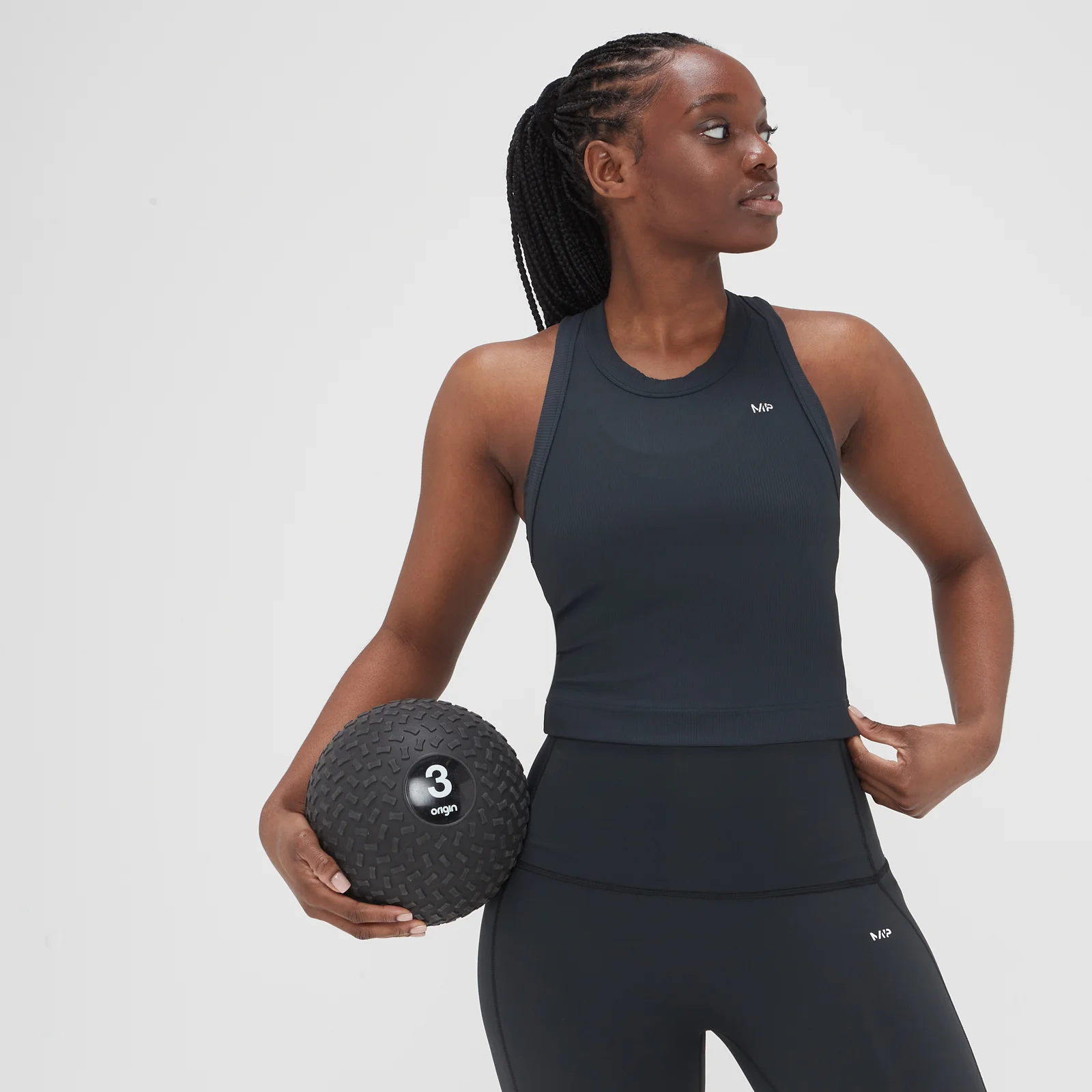 MP Women's Adapt Ribbed Vest - ženska majica bez rukava - crna - L Slika 1