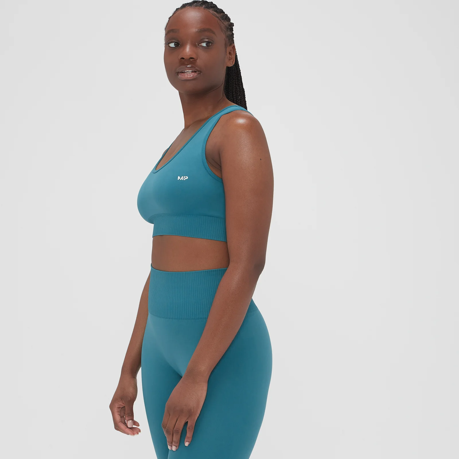 MP Women's Composure Seamless Sports Bra - ženski grudnjak - petrolej - XXS Slika 1