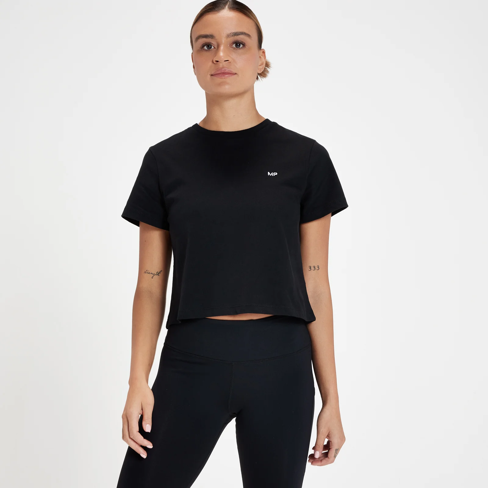 MP Women's Rest Day Crop T-Shirt - ženska majica - crna - XXS Slika 1