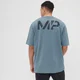 MP Men's Grit Graphic Oversized T-shirt - muška majica - plavosiva
