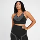 MP Women's Impact Scrunch Seamless Sports Bra - sportski grudnjak - crni