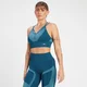MP Women's Impact Scrunch Seamless Sports Bra - sportski grudnjak - petrolej