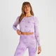 MP Women's Shape Seamless Long Sleeve Crop T-Shirt − ženska majica sa dugim rukavima − ljubičasta „tie dye”