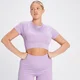 MP Women's Tempo Rib Seamless Crop Top - ženska majica - svetlolila