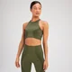 MP Women's Tempo Illusion Seamless Sports Bra − ženski sportski grudnjak − maslinastozeleni