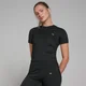 MP Women's Tempo Animal Short Sleeve Top − ženska majica sa kratkim rukavima − crna