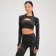 MP Women's Tempo Ultra Seamless Long Sleeve Crop Top − ženska majica sa dugim rukavima − crna