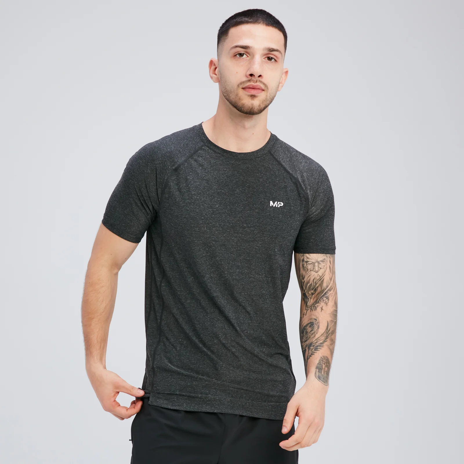 MP Men's Tempo Short Sleeve T-Shirt - muška majica sa kratkim rukavima - crni melanž - XS Slika 1