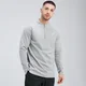MP Men's Tempo 1/4 Zip - muška majica dugih rukava sa rajsferšlusom dužine 1/4 - tamnosivi melanž
