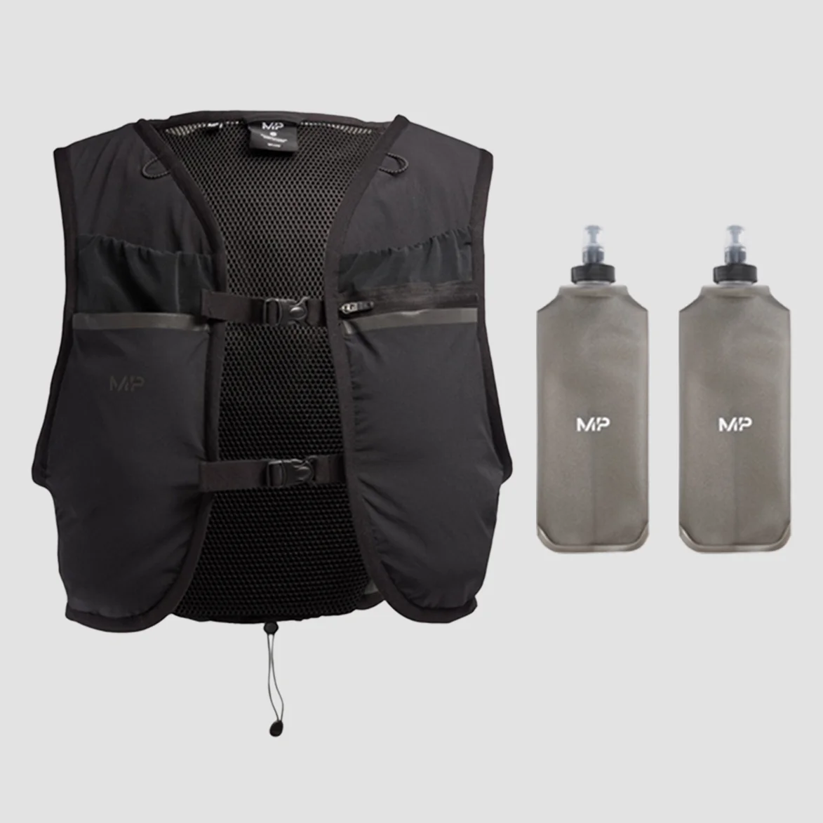MP Velocity Ultra Hydration Vest & 2 Soft Running Bottles Bundle - prsluk za hidrataciju i 2 mekane boce - S Slika 1