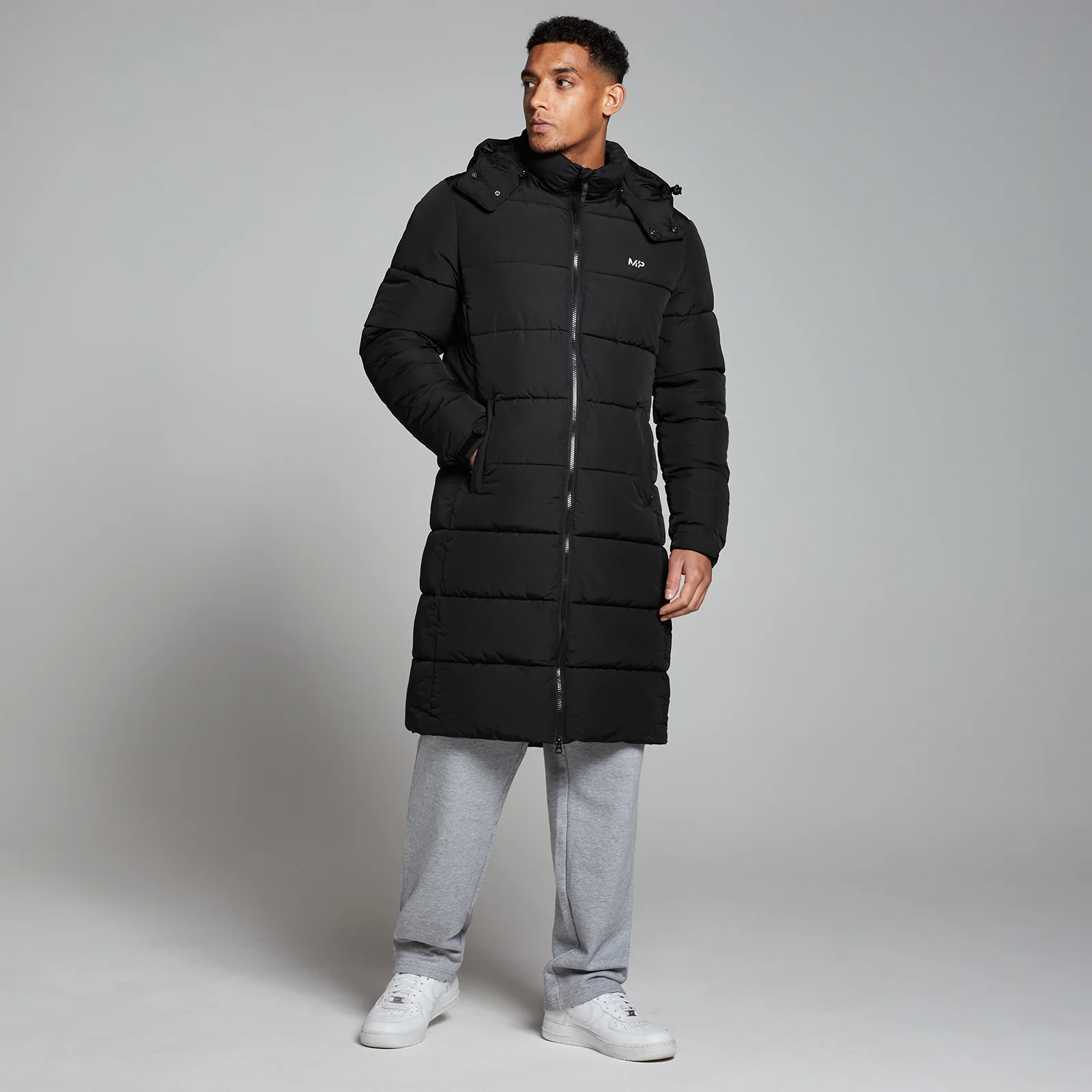 MP Men's Long Puffer Jacket - muška jakna - crna - XXS Slika 1
