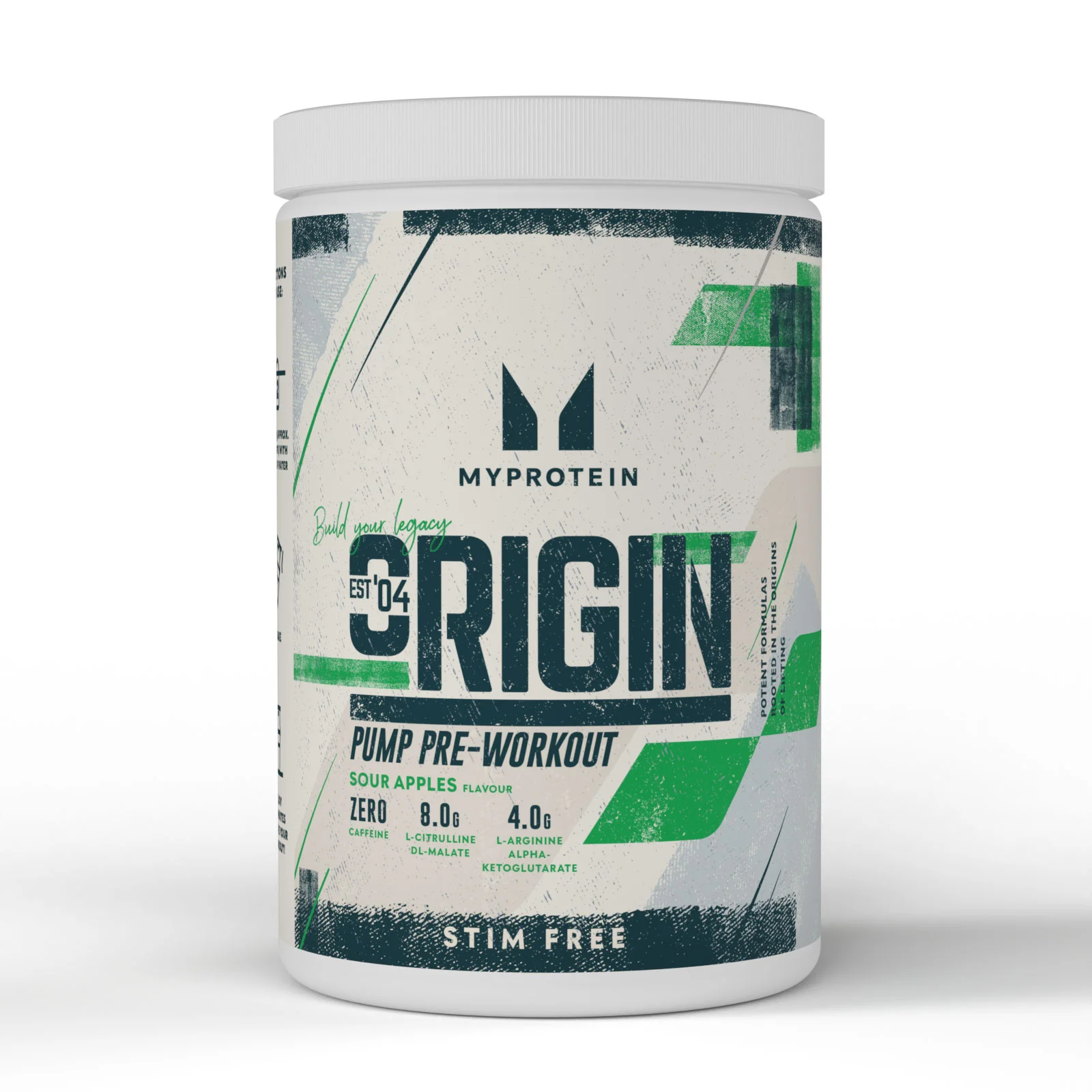 Origin Stim-Free Pre-Workout - 600G - 30servings - Sour Apples Slika 1