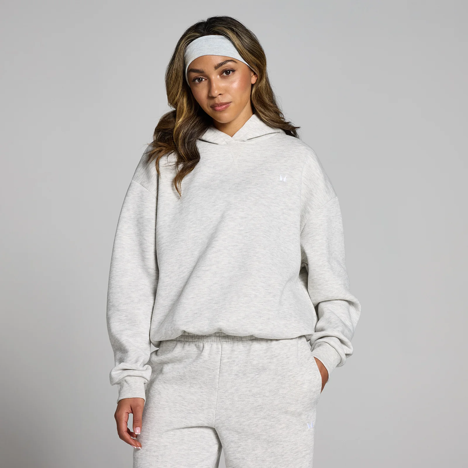 MP Women's Basics Oversized Hoodie − ženska dukserica − svetlosivi melanž - S Slika 1