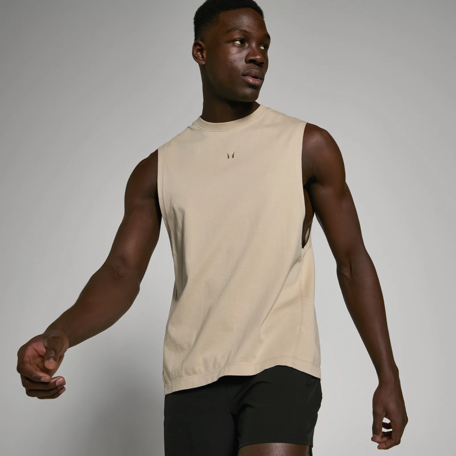 MP Men's Tempo Washed Drop Armhole Tank Top − muška majica bez rukava − isprana sivoplava - XS Slika 1