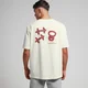 MP Men's Tempo Graphic Oversized T-Shirt − muška majica − prljavo bela / crvena štampa