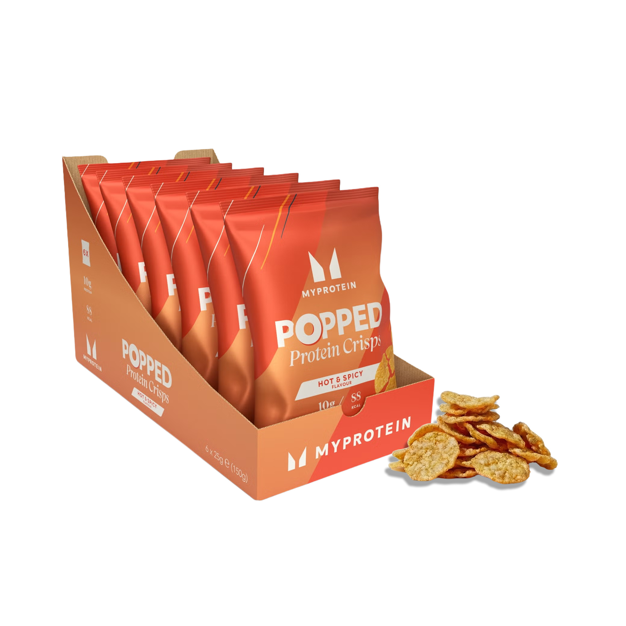Popped Protein Crisps - Hot & Spicy Slika 1