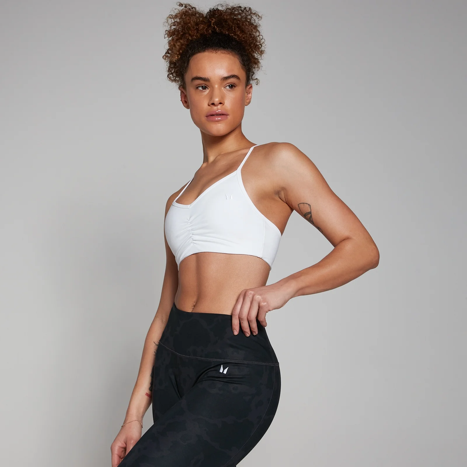 MP Women's Tempo Abstract Sports Bra − ženski sportski grudnjak − beli - XS Slika 1