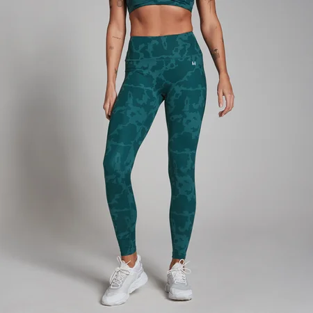 MP Women's Tempo Abstract Leggings − ženske helanke − morskoplave