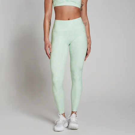 MP Women's Tempo Abstract Leggings − ženske helanke − svetlomint
