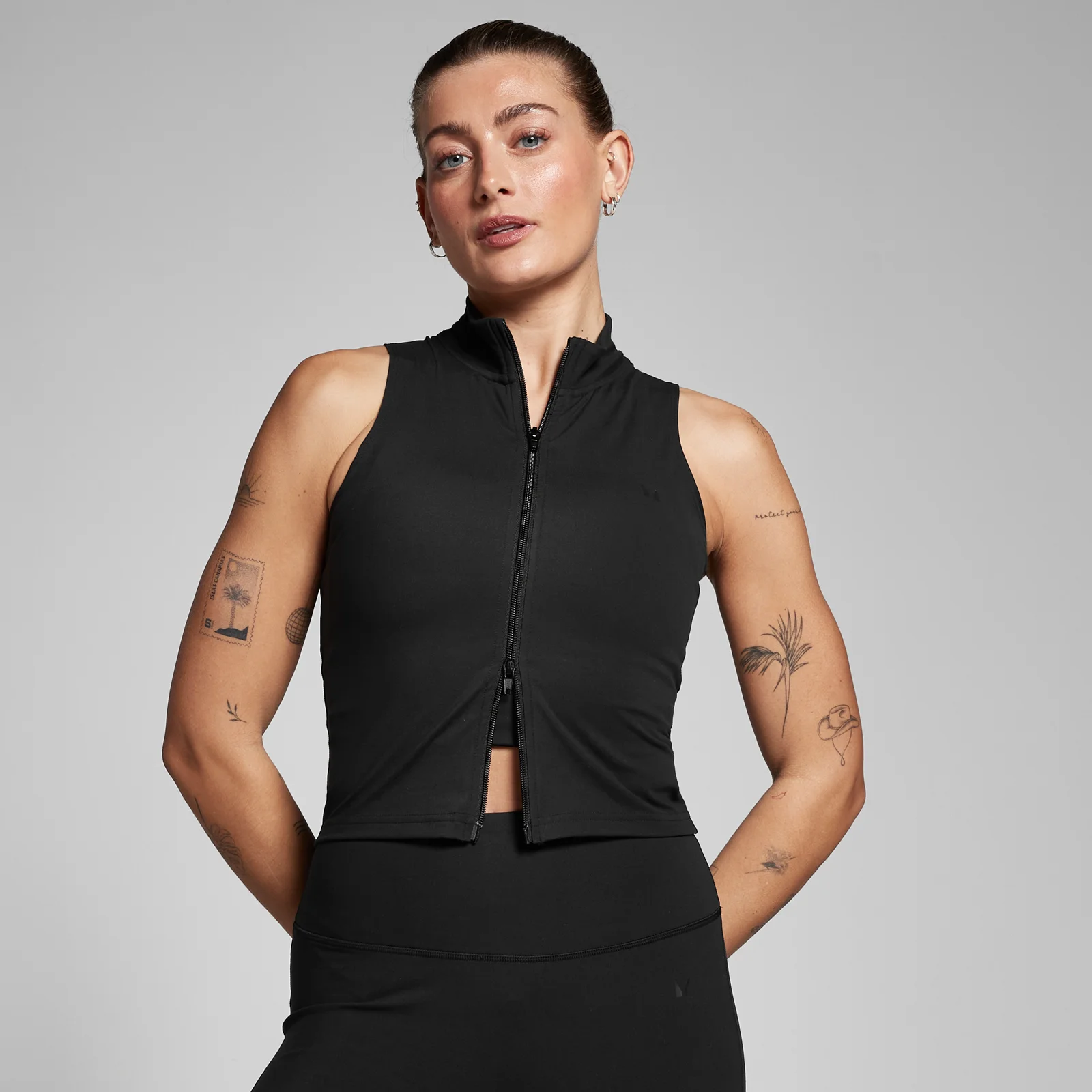 MP Women's Tempo Zip Through Vest − ženski prsluk sa rajsferšlusom − crni - XS Slika 1
