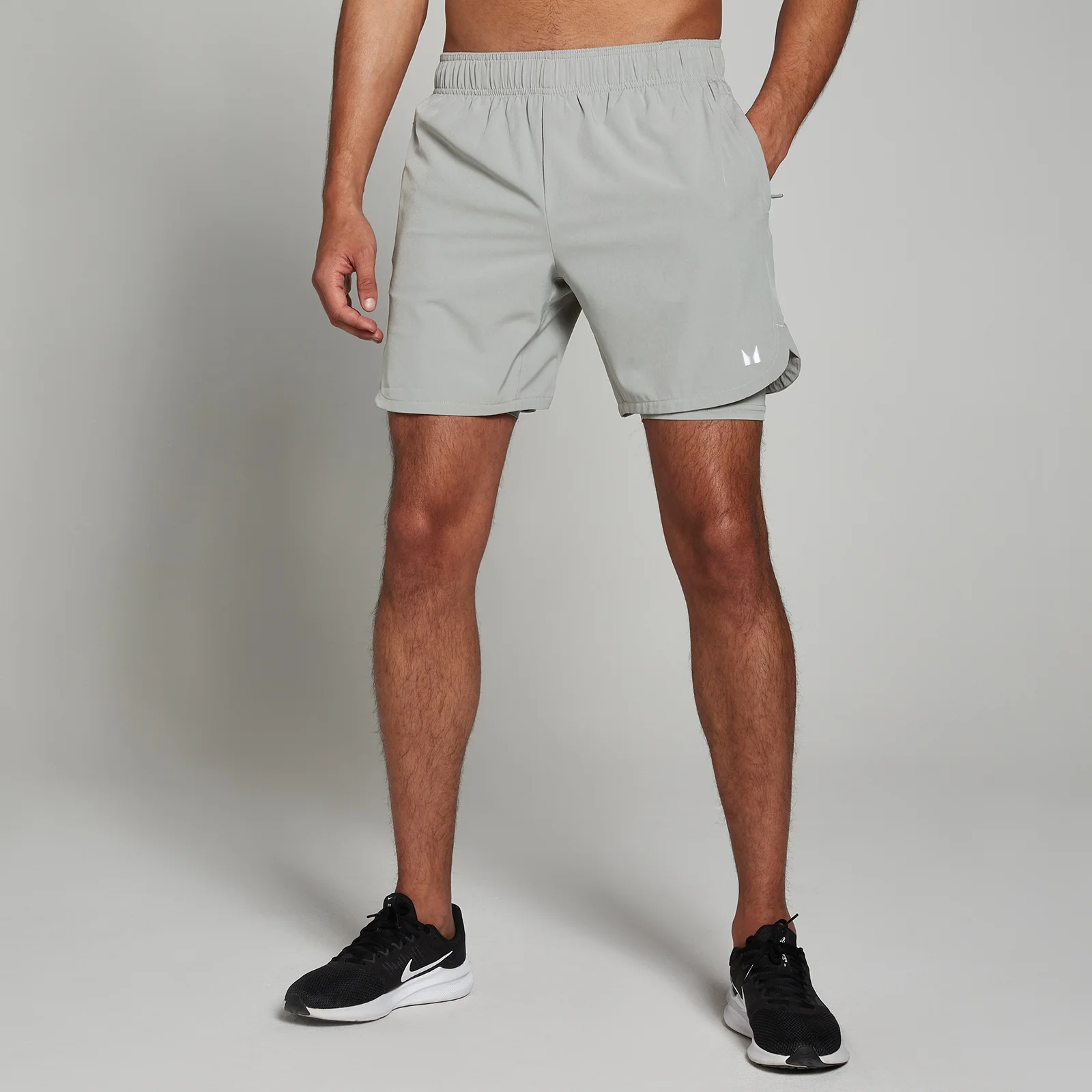 MP Men's 2-in-1 Training Shorts − muški šorts 2 u 1 − tamnosivi - XXS Slika 1